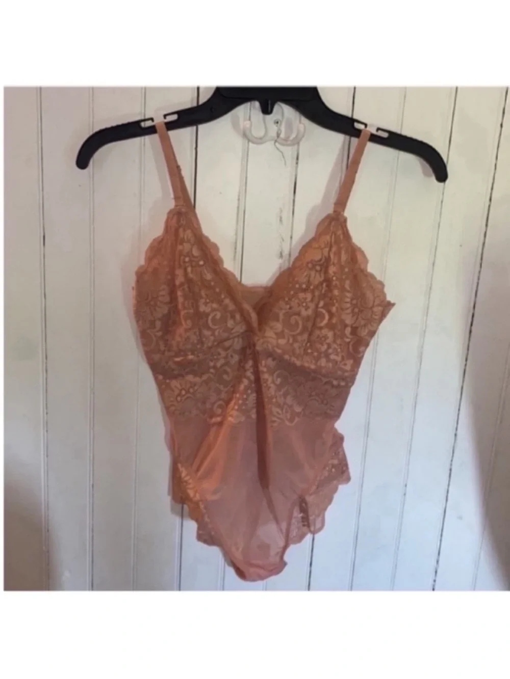 Free People HAH Smarty Pants Bodysuit Copper Rose Size S